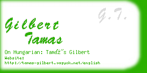 gilbert tamas business card